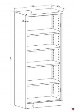 Stahl-Akten-Regal